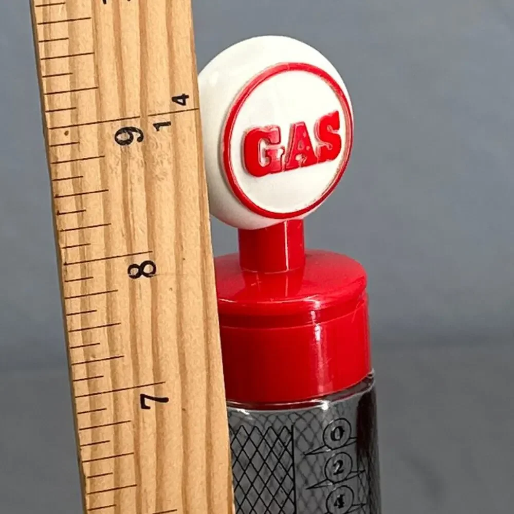 VTG Avon Remember When Gas Pump After Shave Bottle Red Clear 4oz Man Cave Retro